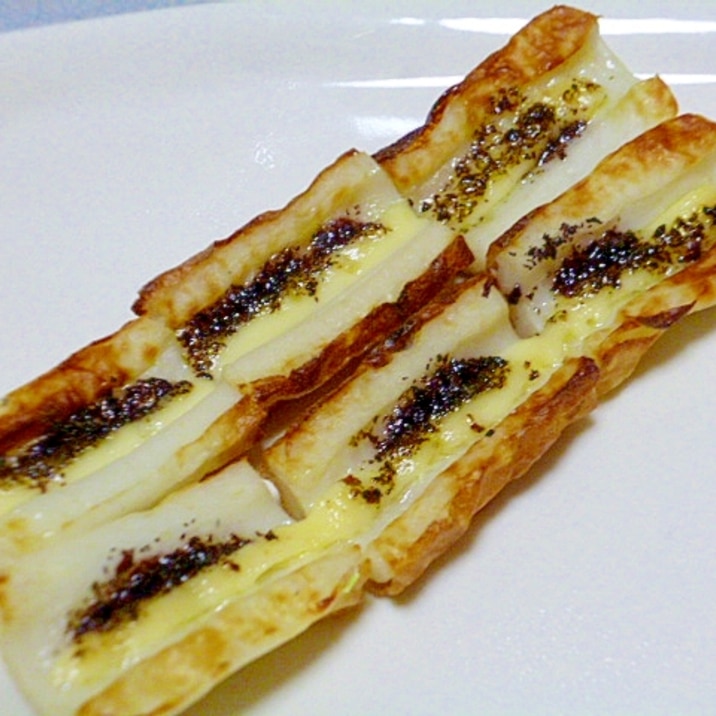 簡単 おつまみ ゆかりマヨネーズの焼きちくわ レシピ 作り方 By みずたまsweet 楽天レシピ